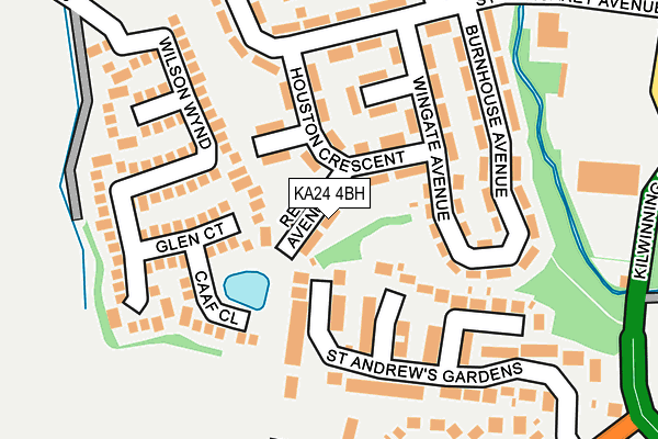 KA24 4BH map - OS OpenMap – Local (Ordnance Survey)