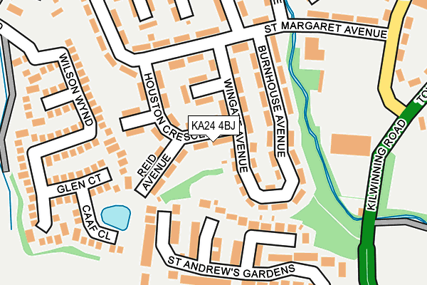 KA24 4BJ map - OS OpenMap – Local (Ordnance Survey)
