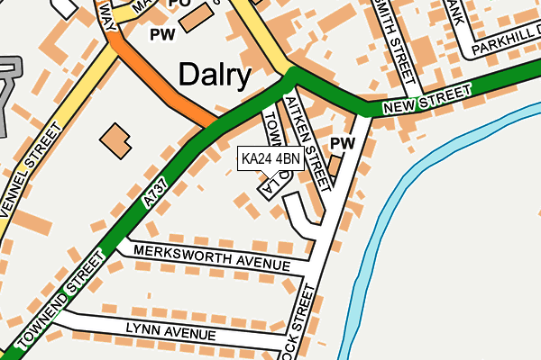 KA24 4BN map - OS OpenMap – Local (Ordnance Survey)