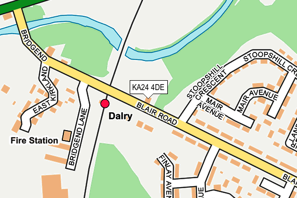 KA24 4DE map - OS OpenMap – Local (Ordnance Survey)