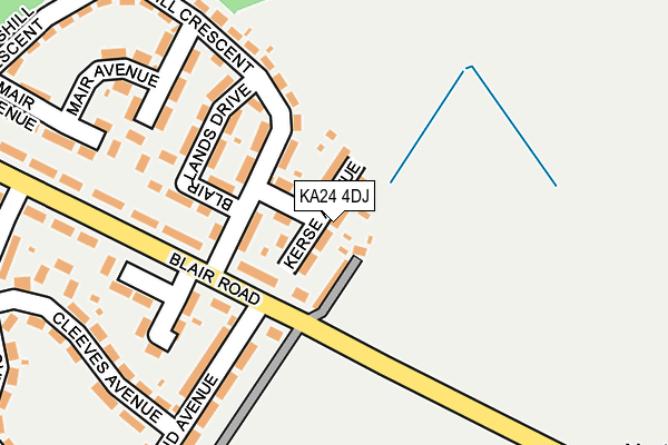 KA24 4DJ map - OS OpenMap – Local (Ordnance Survey)