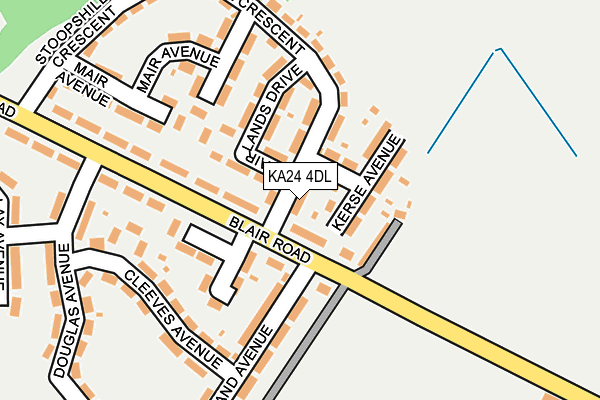 KA24 4DL map - OS OpenMap – Local (Ordnance Survey)