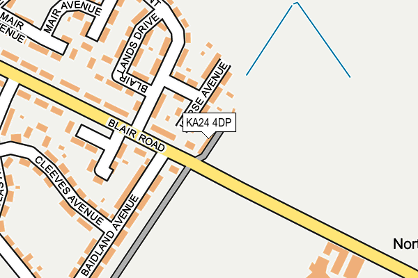 KA24 4DP map - OS OpenMap – Local (Ordnance Survey)