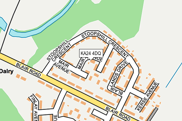 KA24 4DQ map - OS OpenMap – Local (Ordnance Survey)