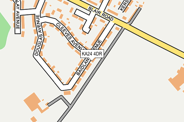 KA24 4DR map - OS OpenMap – Local (Ordnance Survey)