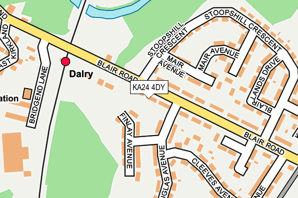 KA24 4DY map - OS OpenMap – Local (Ordnance Survey)