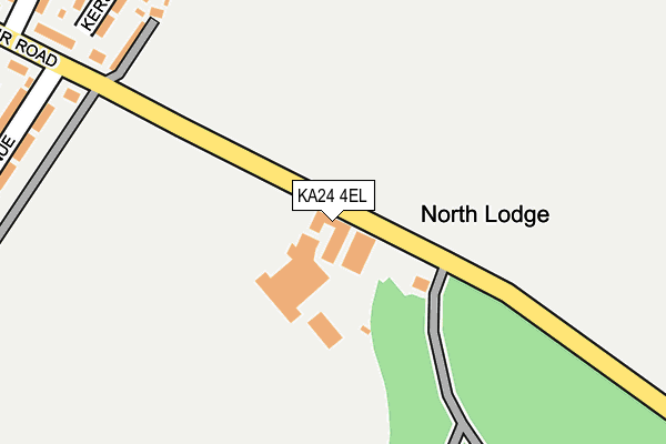 KA24 4EL map - OS OpenMap – Local (Ordnance Survey)