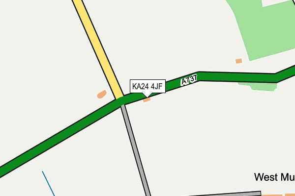 KA24 4JF map - OS OpenMap – Local (Ordnance Survey)