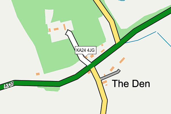 KA24 4JG map - OS OpenMap – Local (Ordnance Survey)