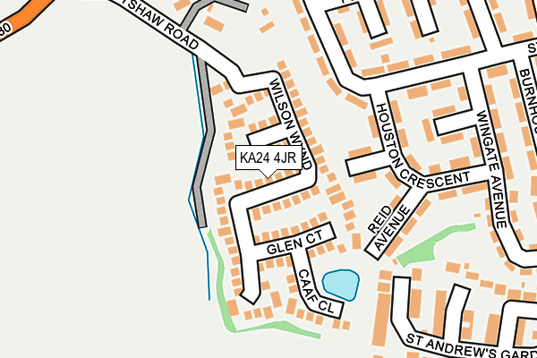 KA24 4JR map - OS OpenMap – Local (Ordnance Survey)