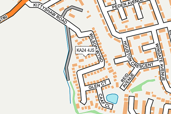 KA24 4JS map - OS OpenMap – Local (Ordnance Survey)