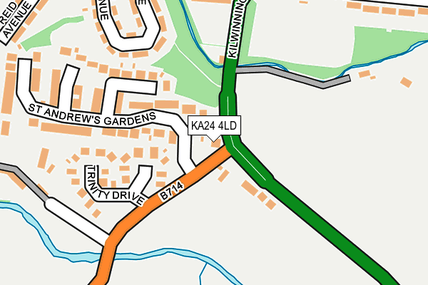 KA24 4LD map - OS OpenMap – Local (Ordnance Survey)