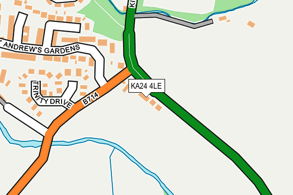 KA24 4LE map - OS OpenMap – Local (Ordnance Survey)