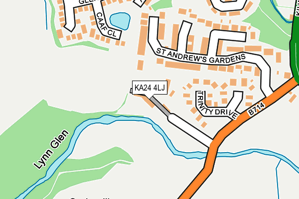 KA24 4LJ map - OS OpenMap – Local (Ordnance Survey)