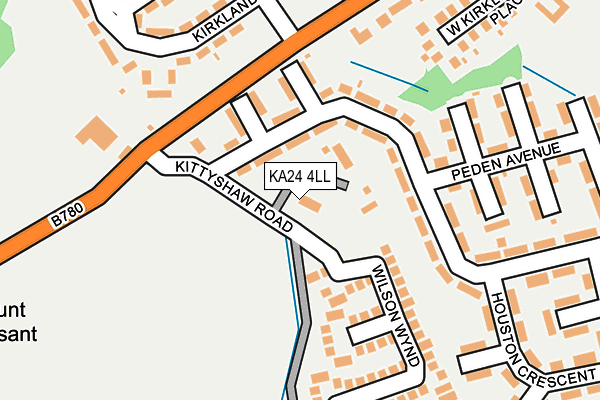 KA24 4LL map - OS OpenMap – Local (Ordnance Survey)