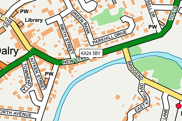 KA24 5BY map - OS OpenMap – Local (Ordnance Survey)