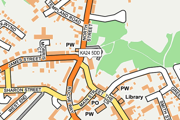 KA24 5DD map - OS OpenMap – Local (Ordnance Survey)