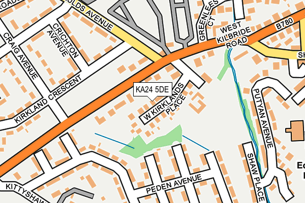 KA24 5DE map - OS OpenMap – Local (Ordnance Survey)