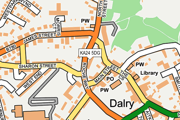 KA24 5DG map - OS OpenMap – Local (Ordnance Survey)