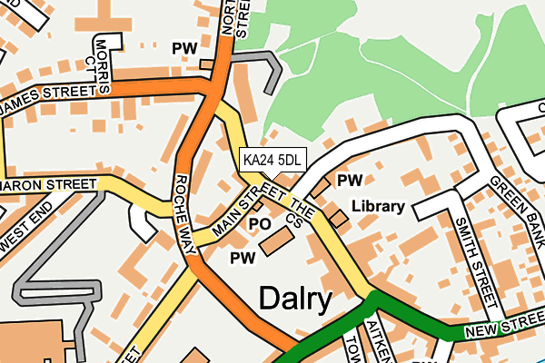 KA24 5DL map - OS OpenMap – Local (Ordnance Survey)