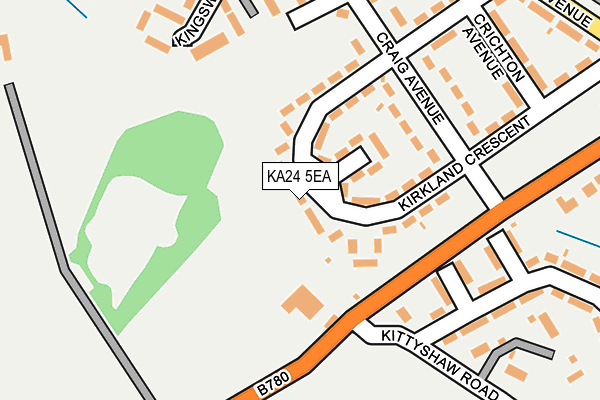 KA24 5EA map - OS OpenMap – Local (Ordnance Survey)