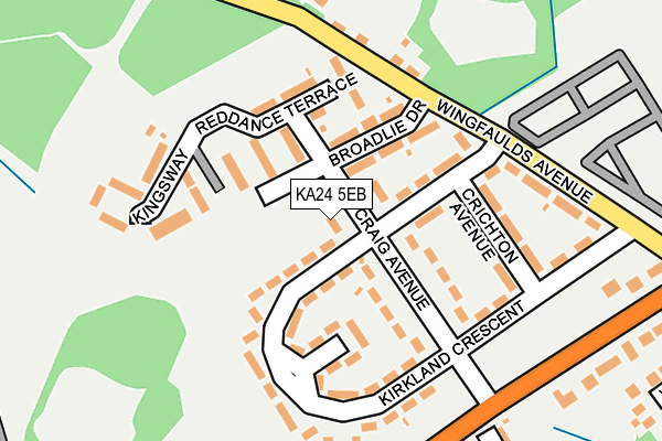 KA24 5EB map - OS OpenMap – Local (Ordnance Survey)