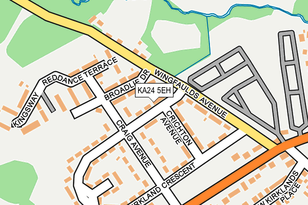 KA24 5EH map - OS OpenMap – Local (Ordnance Survey)