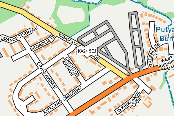 KA24 5EJ map - OS OpenMap – Local (Ordnance Survey)