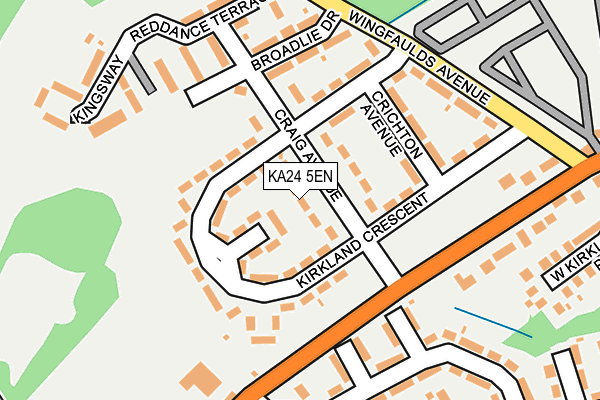 KA24 5EN map - OS OpenMap – Local (Ordnance Survey)