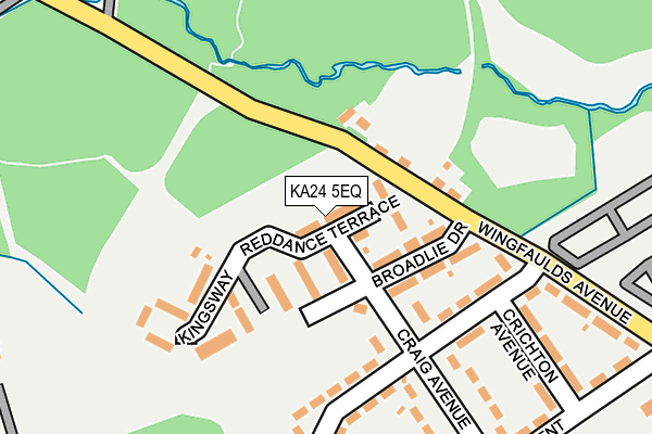 KA24 5EQ map - OS OpenMap – Local (Ordnance Survey)
