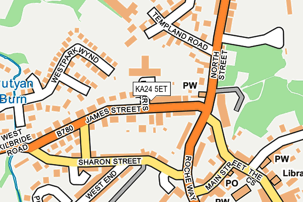 KA24 5ET map - OS OpenMap – Local (Ordnance Survey)
