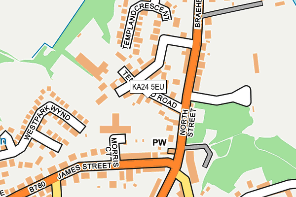 KA24 5EU map - OS OpenMap – Local (Ordnance Survey)