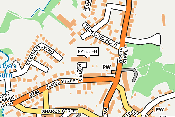 KA24 5FB map - OS OpenMap – Local (Ordnance Survey)