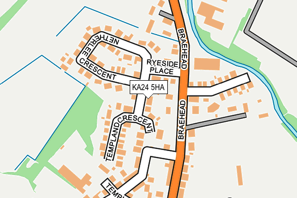 KA24 5HA map - OS OpenMap – Local (Ordnance Survey)