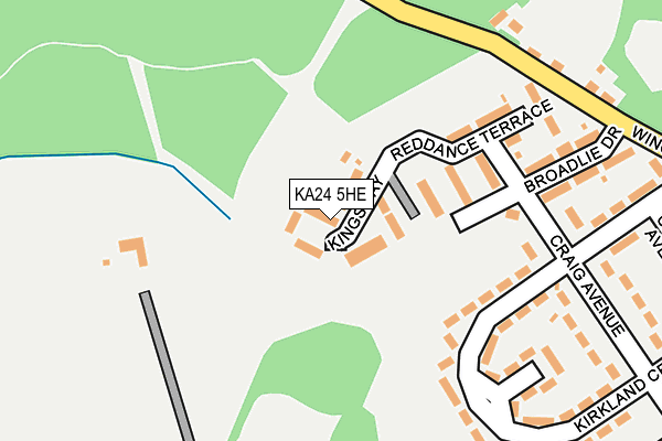KA24 5HE map - OS OpenMap – Local (Ordnance Survey)