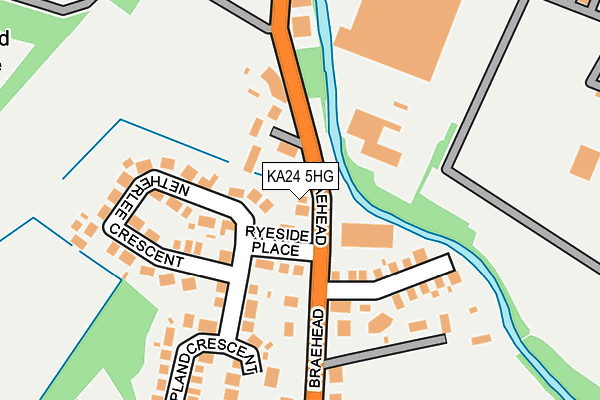 KA24 5HG map - OS OpenMap – Local (Ordnance Survey)