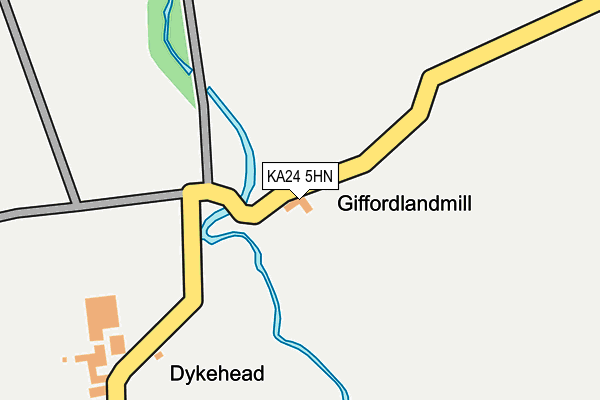 KA24 5HN map - OS OpenMap – Local (Ordnance Survey)