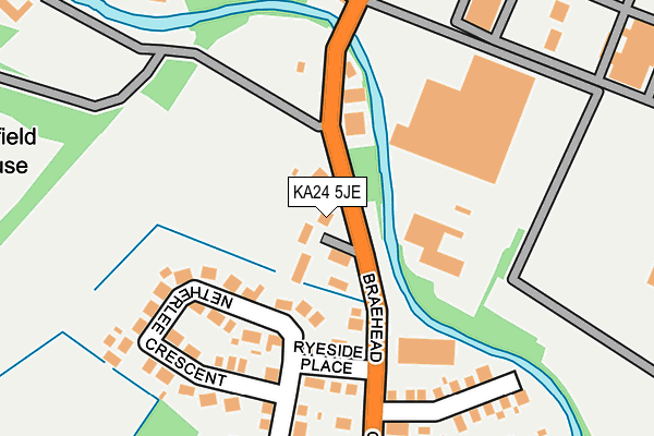 KA24 5JE map - OS OpenMap – Local (Ordnance Survey)