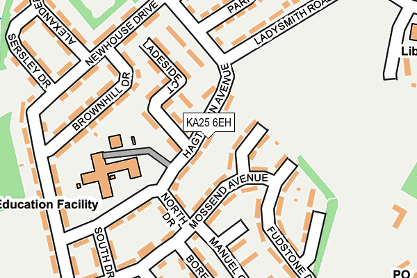 KA25 6EH map - OS OpenMap – Local (Ordnance Survey)