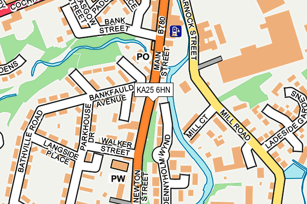 KA25 6HN map - OS OpenMap – Local (Ordnance Survey)