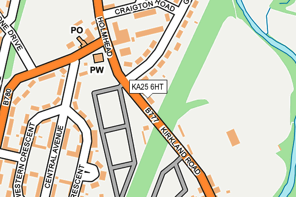 KA25 6HT map - OS OpenMap – Local (Ordnance Survey)