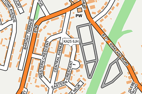 KA25 6JH map - OS OpenMap – Local (Ordnance Survey)