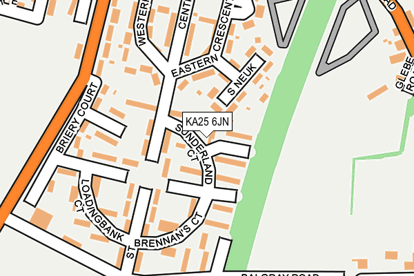 KA25 6JN map - OS OpenMap – Local (Ordnance Survey)