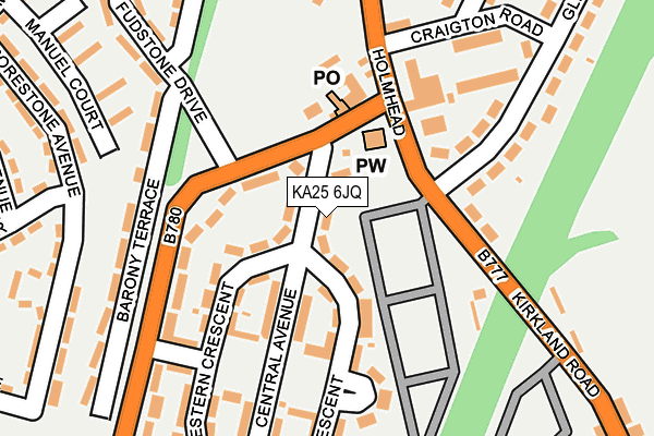 KA25 6JQ map - OS OpenMap – Local (Ordnance Survey)