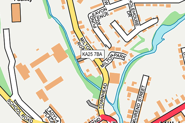 KA25 7BA map - OS OpenMap – Local (Ordnance Survey)