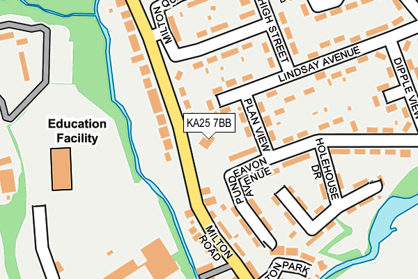 KA25 7BB map - OS OpenMap – Local (Ordnance Survey)