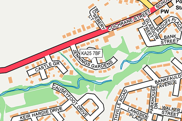 KA25 7BF map - OS OpenMap – Local (Ordnance Survey)
