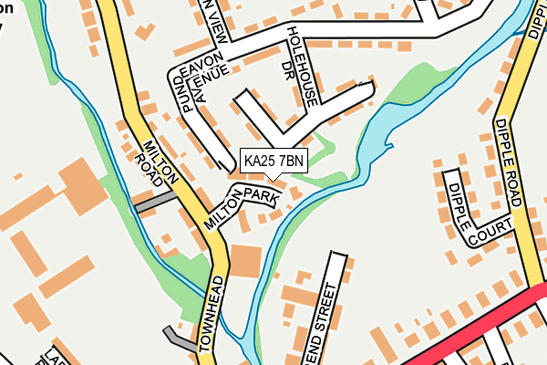 KA25 7BN map - OS OpenMap – Local (Ordnance Survey)