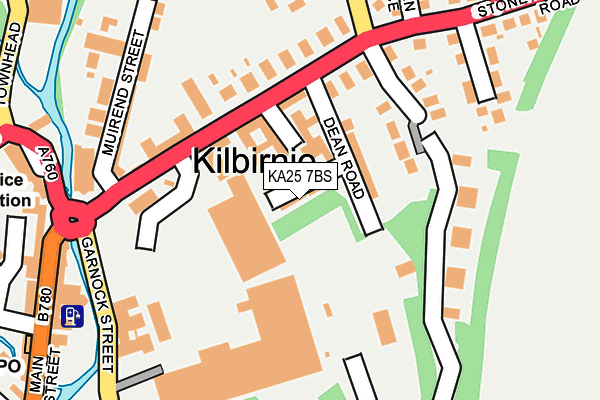 KA25 7BS map - OS OpenMap – Local (Ordnance Survey)