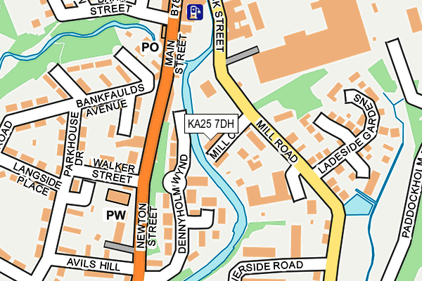 KA25 7DH map - OS OpenMap – Local (Ordnance Survey)